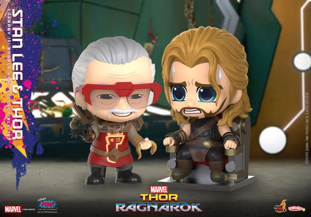 Thor: Tag der Entscheidung Cosbaby (S) Minifiguren Stan Lee & Thor 10 cm termékfotó