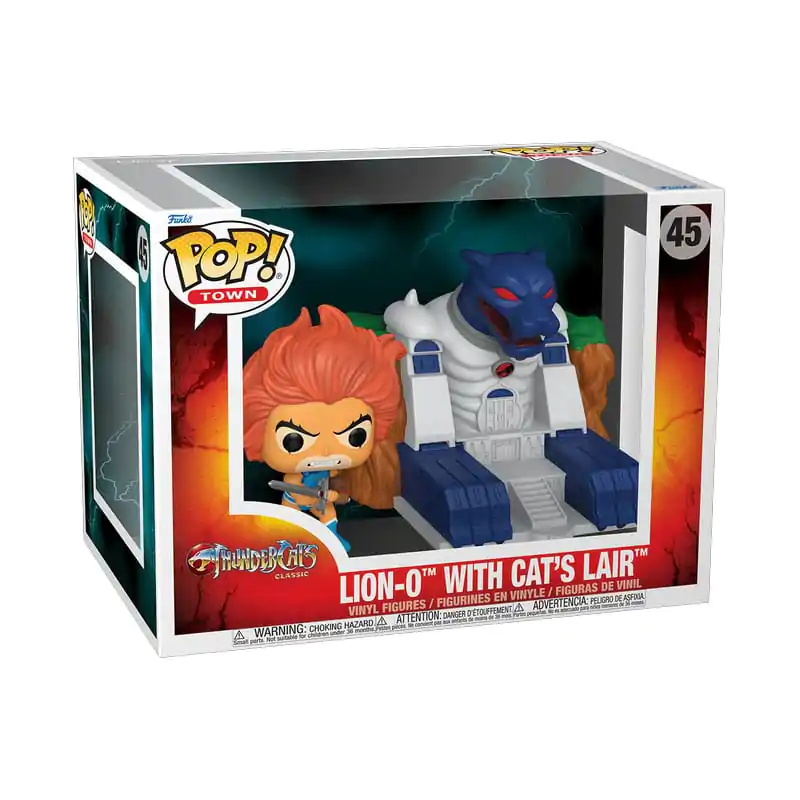 Thundercats Funko POP! Town Vinyl Figur Lion-O with Cat's Lair 9 cm Produktfoto