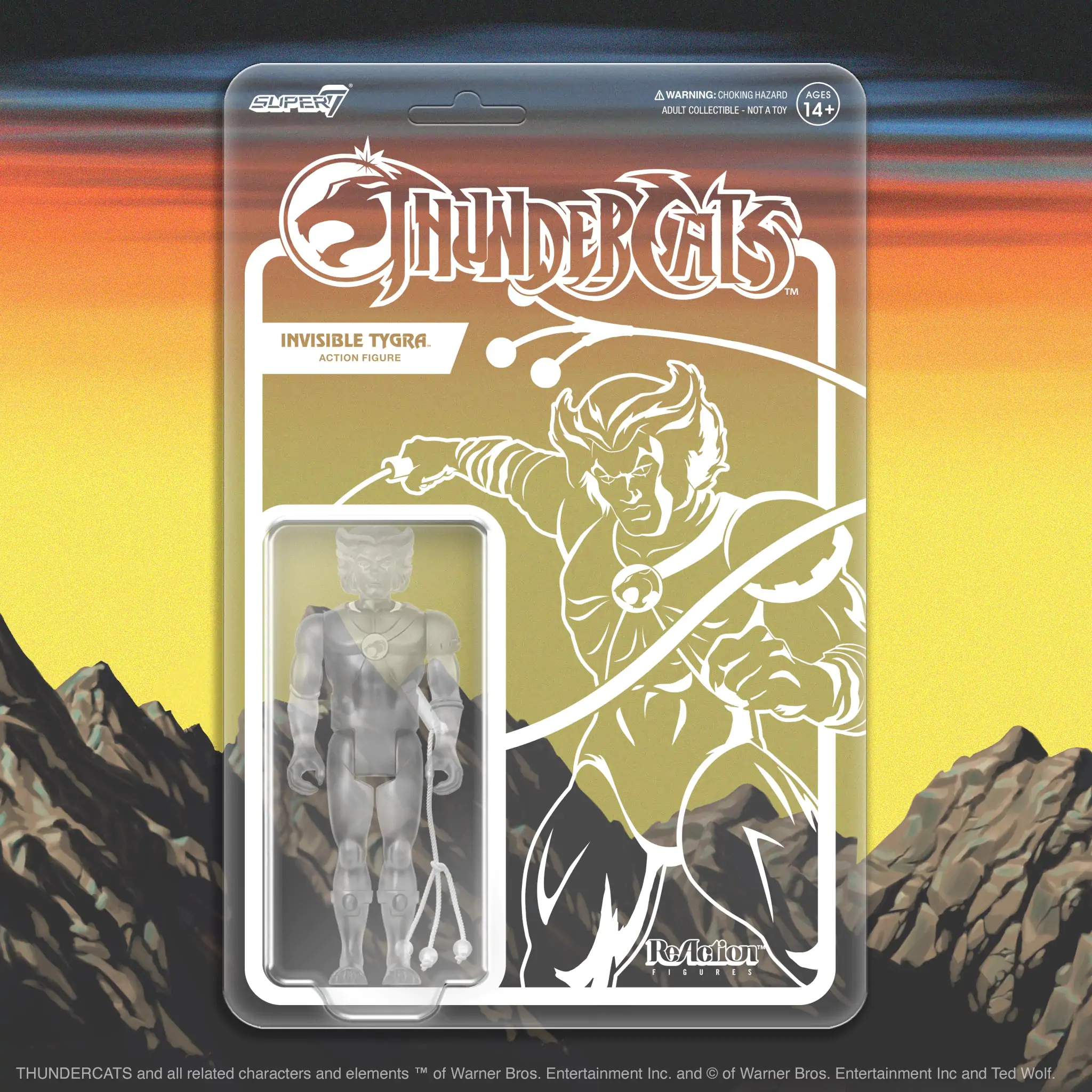 Thundercats ReAction Actionfigur Tygra (Clear) 10 cm Produktfoto