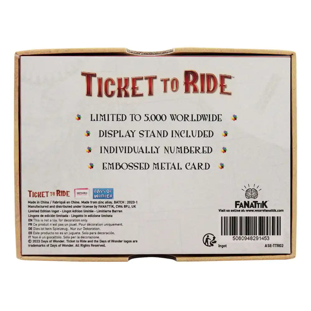 Ticket to Ride Metallbarren Trans America Express Limited Edition termékfotó