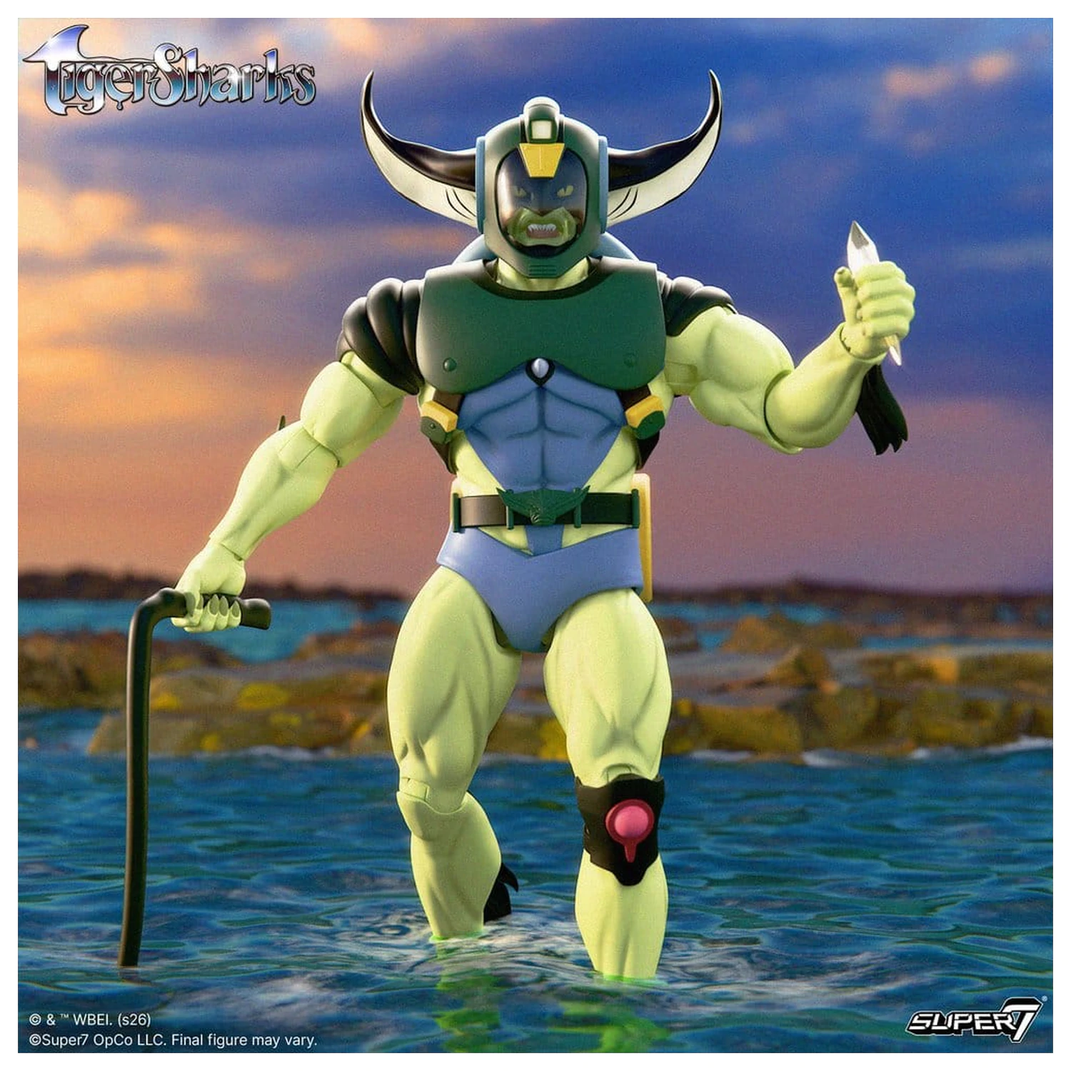 TigerSharks Ultimates Wave 01 Actionfigur T-Ray 18 cm Produktfoto
