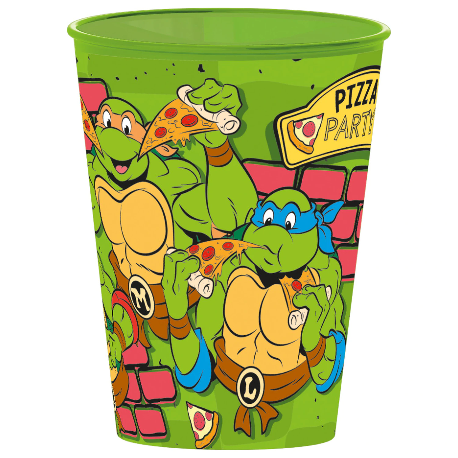 Teenage Mutant Ninja Turtles Pizza Plastikbecher 260 ml Produktfoto