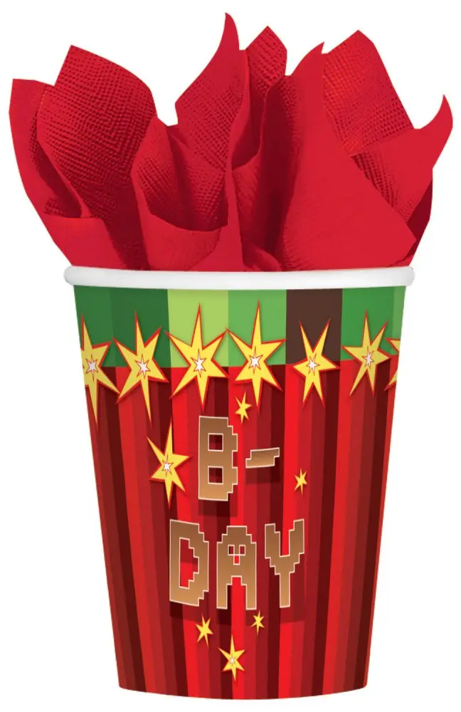 TNT Party Pappbecher 8er-Pack 250 ml Produktfoto