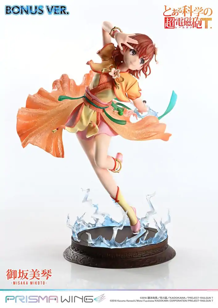 To Aru Kagaku no Railgun Prisma Wing PVC Statue 1/7 Misaka Mikoto Bonus Version 22 cm Produktfoto