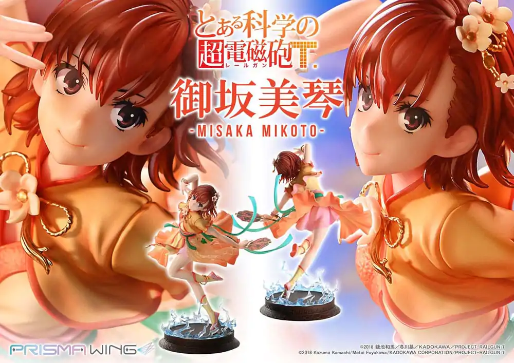 To Aru Kagaku no Railgun Prisma Wing PVC Statue 1/7 Misaka Mikoto Bonus Version 22 cm Produktfoto