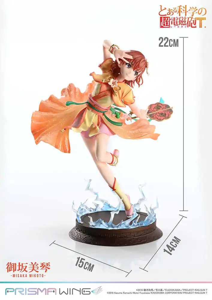 To Aru Kagaku no Railgun Prisma Wing PVC Statue 1/7 Misaka Mikoto Bonus Version 22 cm Produktfoto