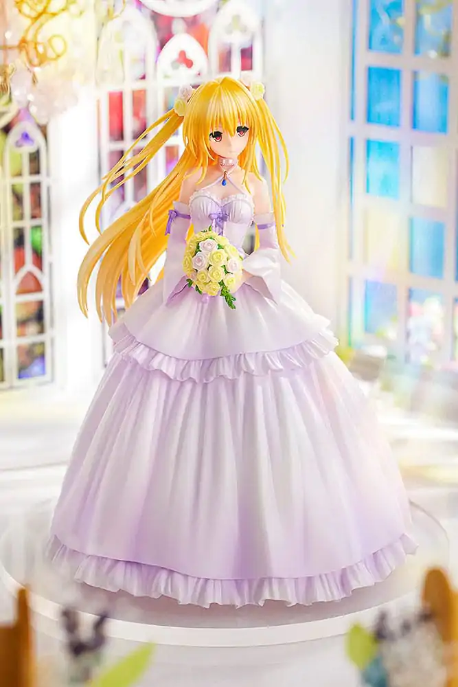 To Love-Ru Darkness PVC Statue 1/7 Golden Darkness Wedding Dress Ver. 23 cm termékfotó