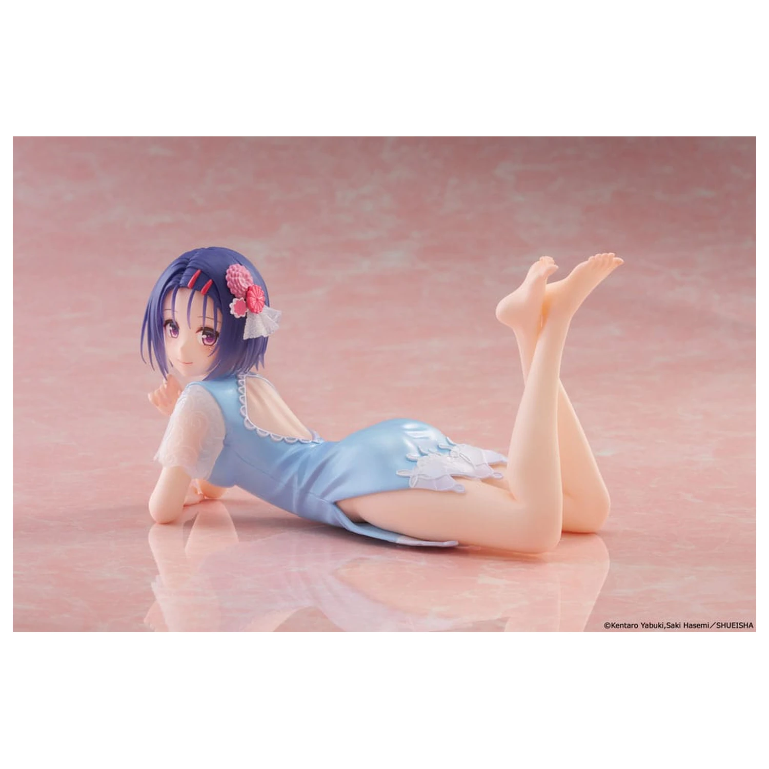 To Love-Ru Darkness PVC Statue Schreibtisch Süße Figur Haruna Sairenji (China Dress Ver.) 13 cm Produktfoto