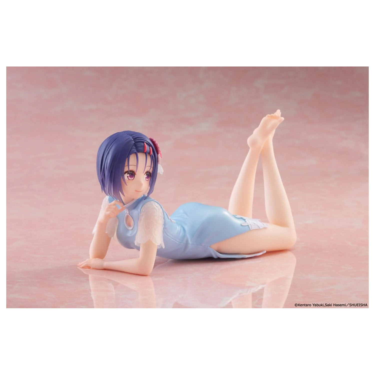 To Love-Ru Darkness PVC Statue Schreibtisch Süße Figur Haruna Sairenji (China Dress Ver.) 13 cm Produktfoto