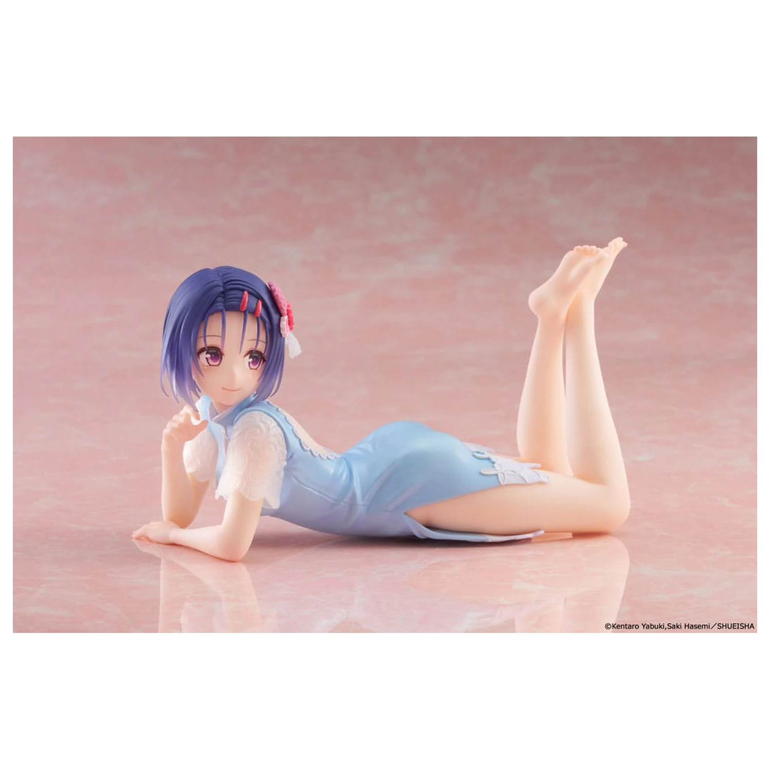 To Love-Ru Darkness PVC Statue Schreibtisch Süße Figur Haruna Sairenji (China Dress Ver.) 13 cm Produktfoto