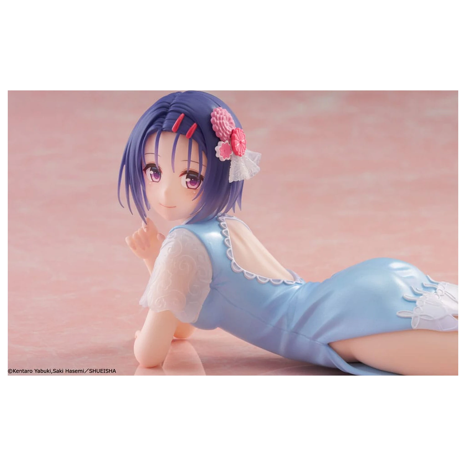 To Love-Ru Darkness PVC Statue Schreibtisch Süße Figur Haruna Sairenji (China Dress Ver.) 13 cm Produktfoto