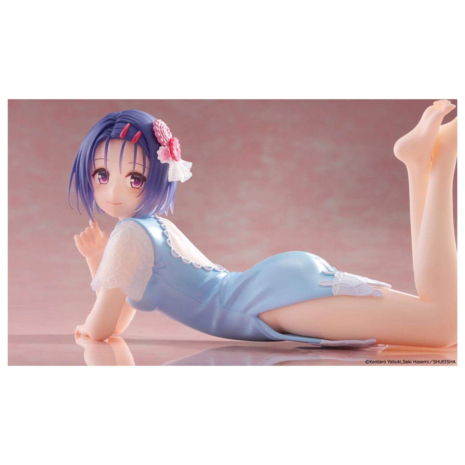 To Love-Ru Darkness PVC Statue Schreibtisch Süße Figur Haruna Sairenji (China Dress Ver.) 13 cm Produktfoto