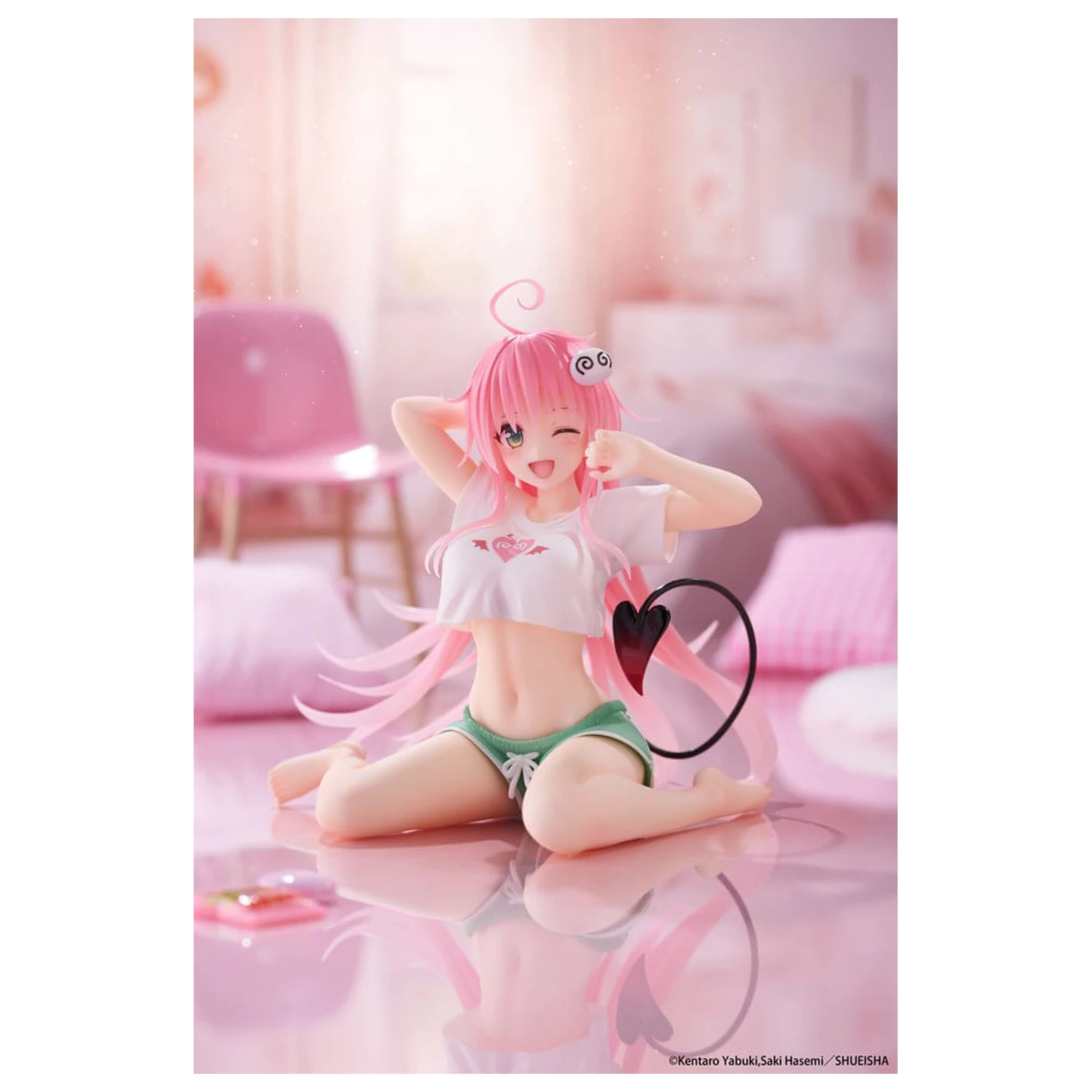 To Love-Ru Darkness PVC Statue Schreibtisch Süße Figur Lala Roomwear Ver. 13 cm Produktfoto