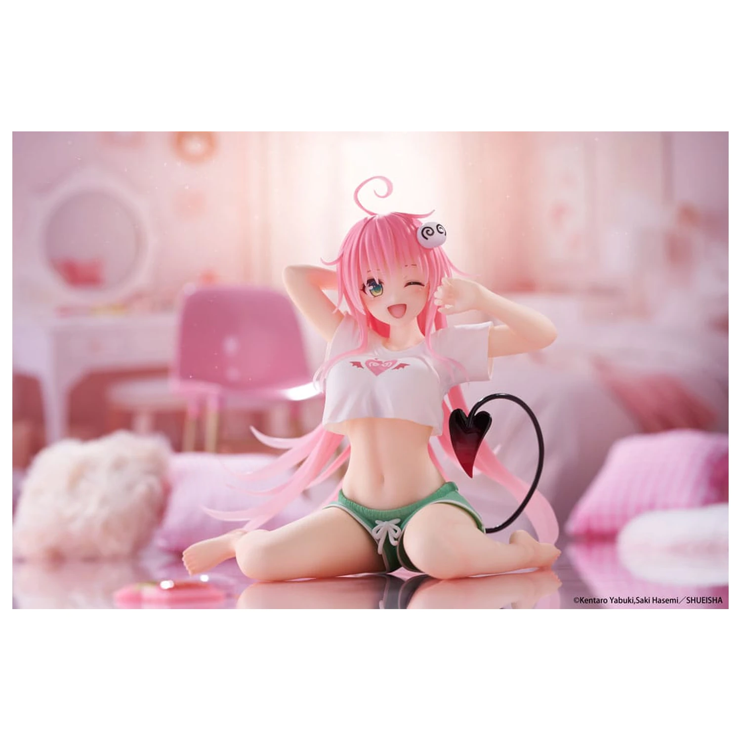 To Love-Ru Darkness PVC Statue Schreibtisch Süße Figur Lala Roomwear Ver. 13 cm Produktfoto