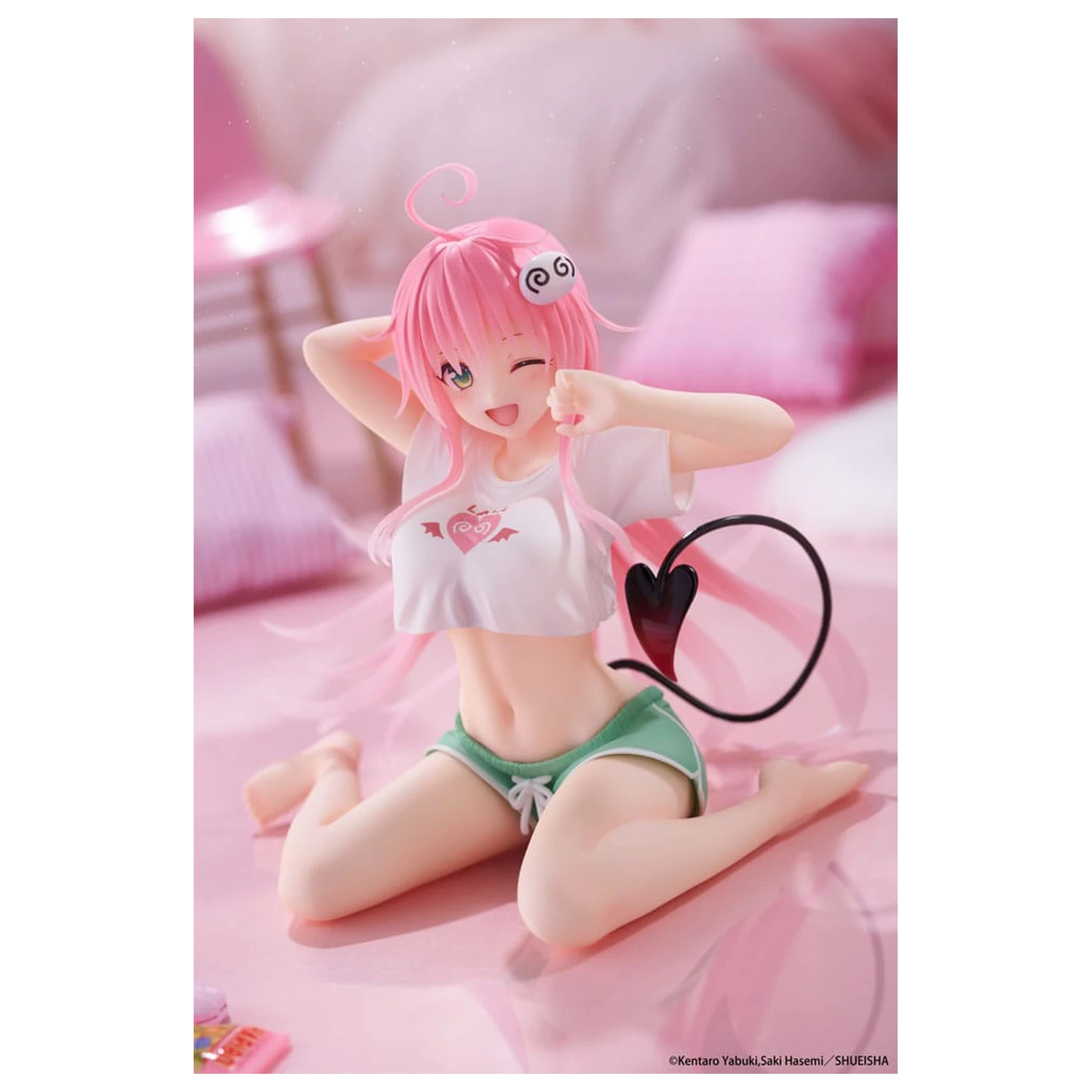 To Love-Ru Darkness PVC Statue Schreibtisch Süße Figur Lala Roomwear Ver. 13 cm Produktfoto
