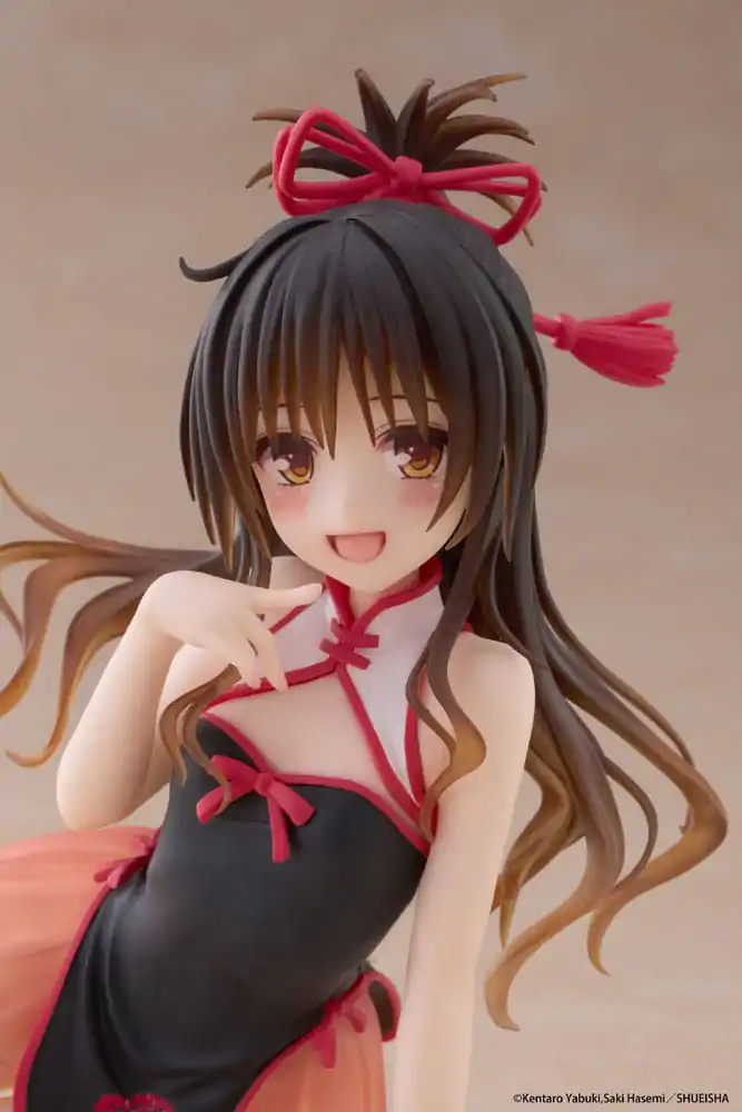 To Love-Ru Darkness PVC Statue Schreibtisch Süße Figur Mikan Yuki Chinese Dress Ver. 13 cm Produktfoto