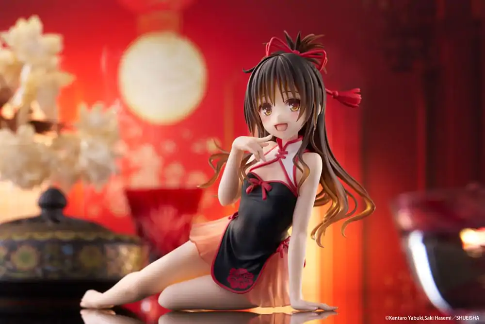 To Love-Ru Darkness PVC Statue Schreibtisch Süße Figur Mikan Yuki Chinese Dress Ver. 13 cm Produktfoto