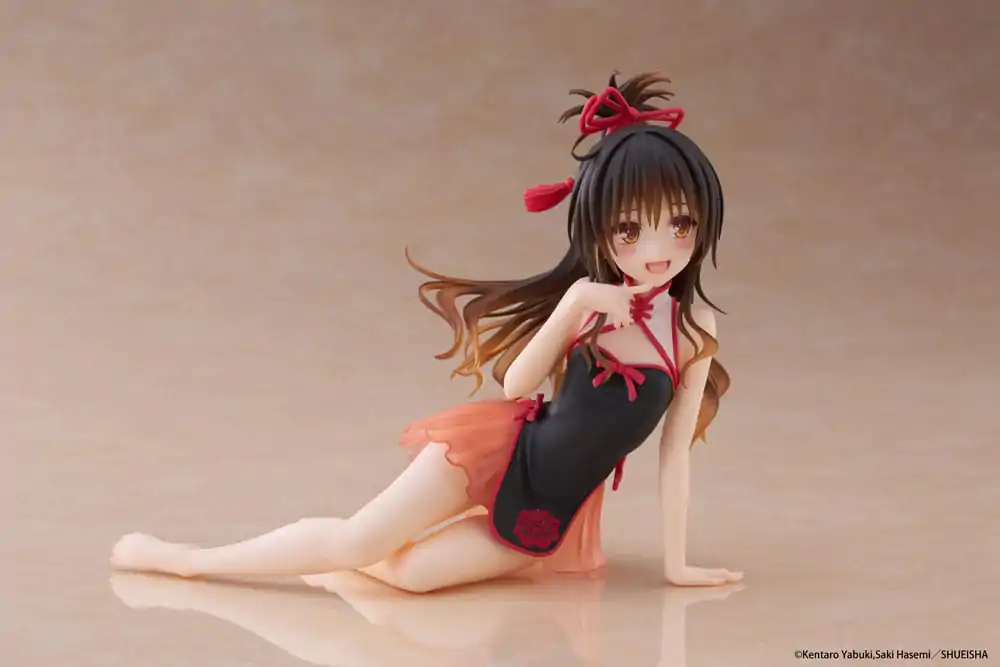 To Love-Ru Darkness PVC Statue Schreibtisch Süße Figur Mikan Yuki Chinese Dress Ver. 13 cm Produktfoto