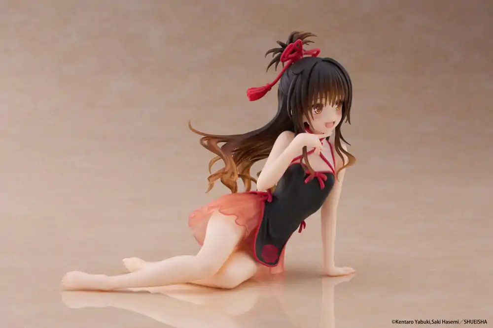 To Love-Ru Darkness PVC Statue Schreibtisch Süße Figur Mikan Yuki Chinese Dress Ver. 13 cm Produktfoto