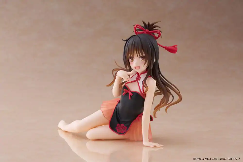 To Love-Ru Darkness PVC Statue Schreibtisch Süße Figur Mikan Yuki Chinese Dress Ver. 13 cm Produktfoto
