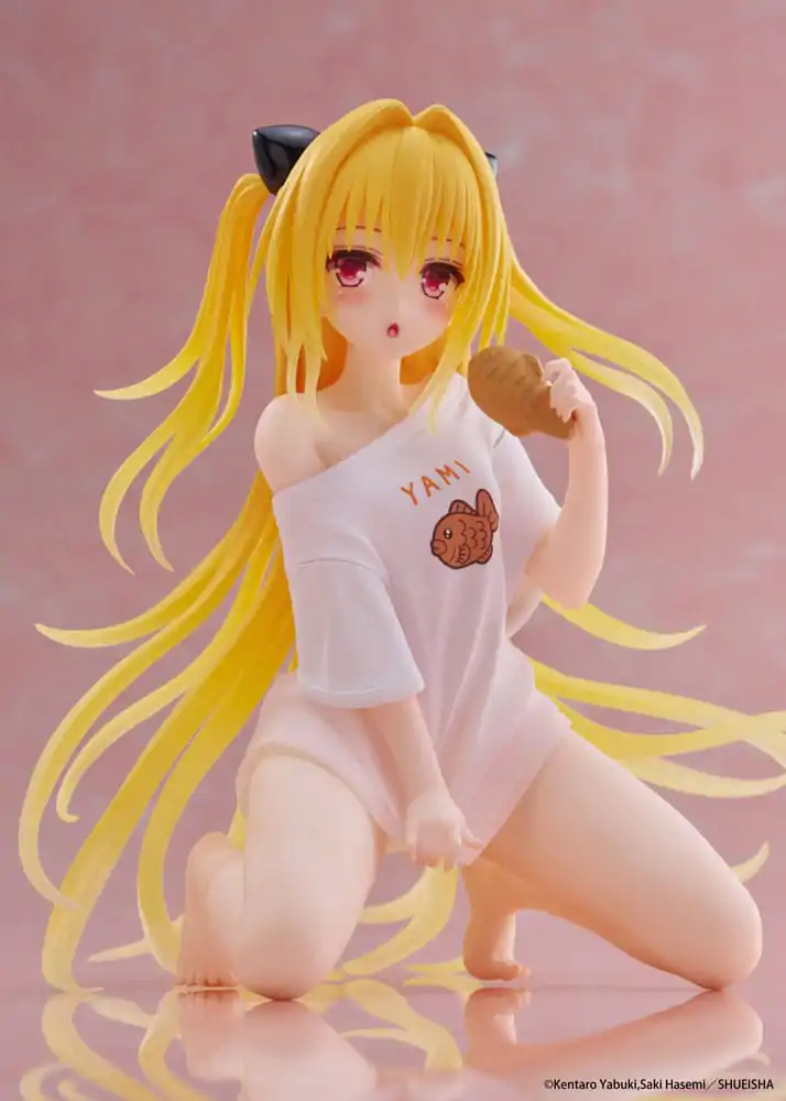 To Love-Ru Darkness PVC Statue Desktop Nette Figur Golden Darkness Roomwear Ver. 13 cm Produktfoto