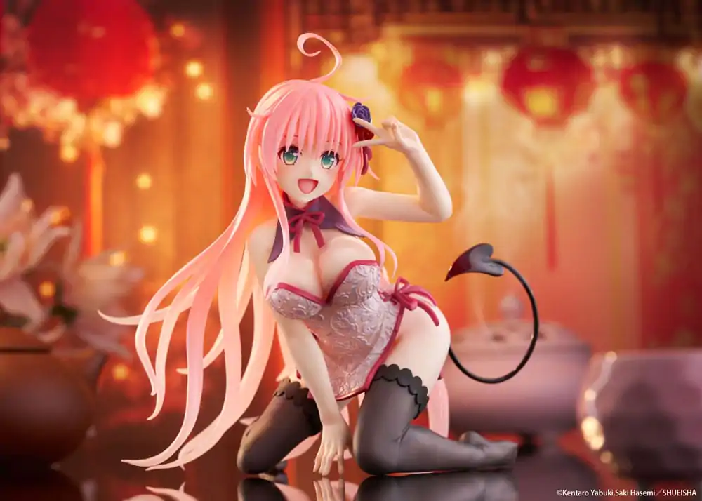 To Love-Ru Darkness PVC Statue Desktop Cute Figure Lala Chinese Dress Ver. 13 cm Produktfoto