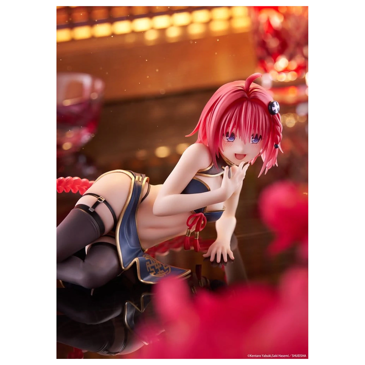To Love-Ru Darkness Desktop Cute PVC Figur Mea Kurosaki (Chinese Dress Ver.) 13 cm Produktfoto