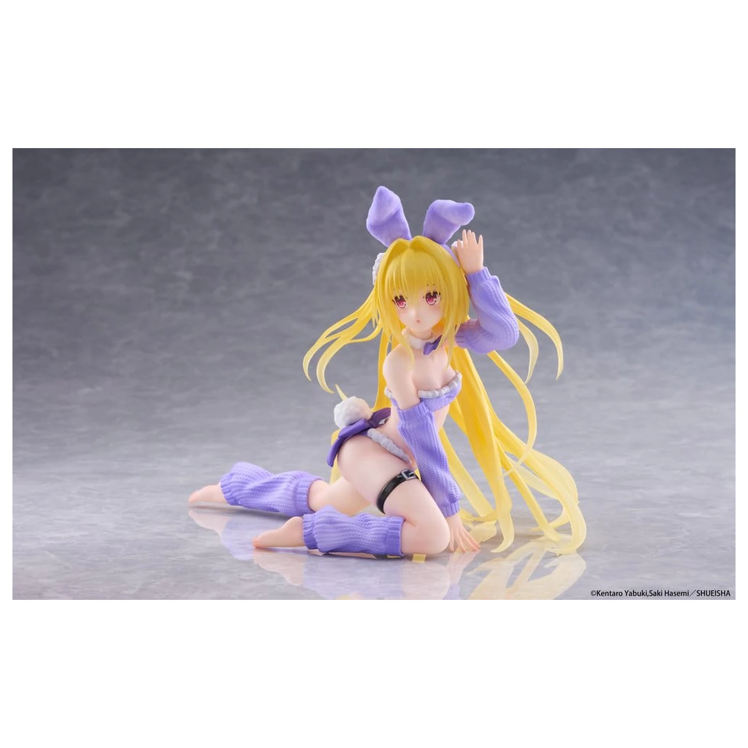 To Love-Ru Darkness MOFLOCK PVC Figur Golden Darkness (Fluffy Bunny Ver.) 13 Zentimeter Produktfoto