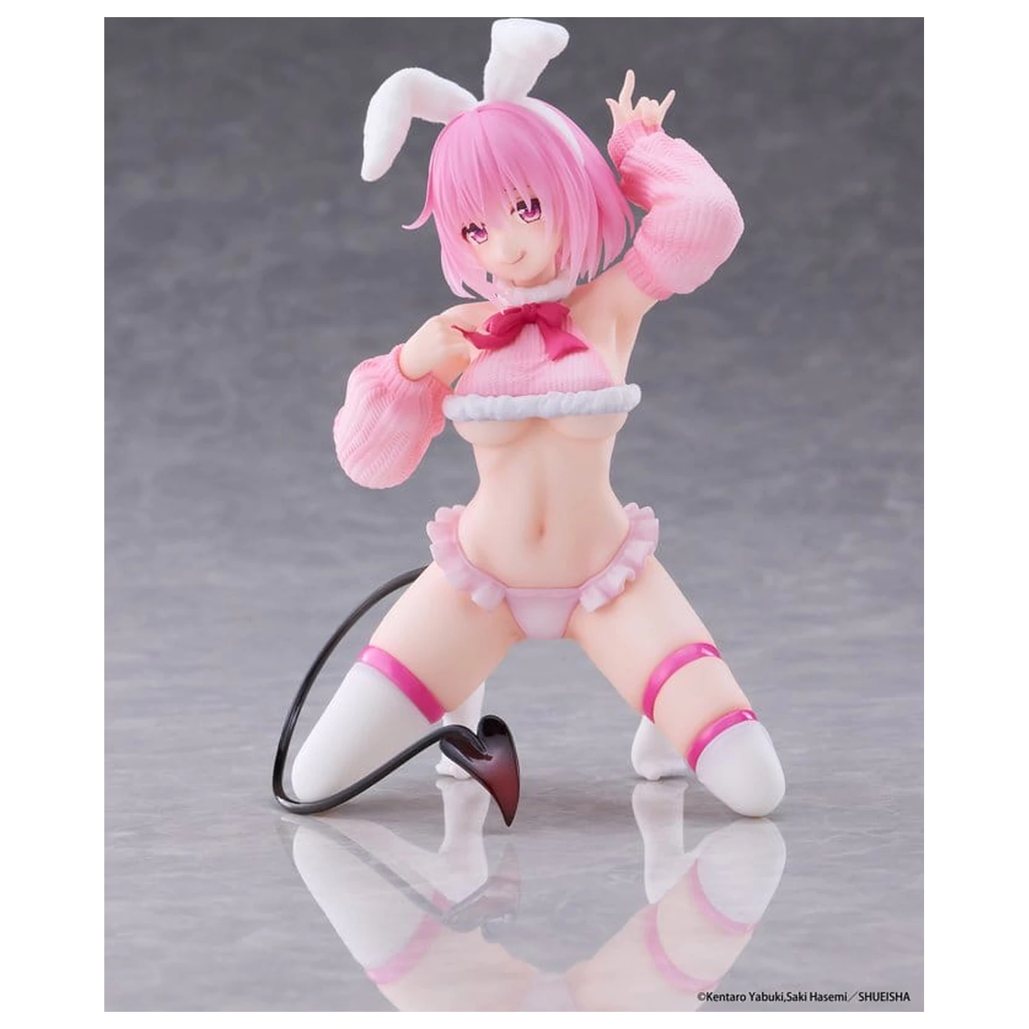 To Love-Ru Darkness MOFLOCK PVC Figur Momo (Fluffy Bunny Ver.) 13 cm Produktfoto