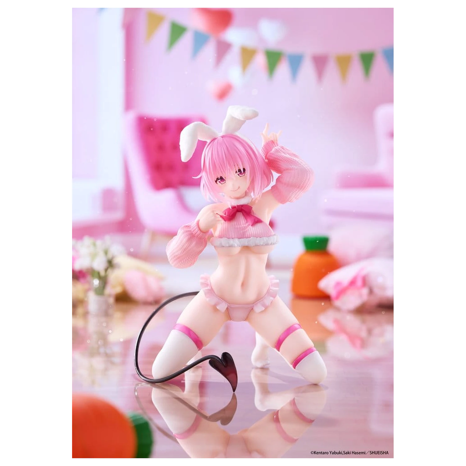 To Love-Ru Darkness MOFLOCK PVC Figur Momo (Fluffy Bunny Ver.) 13 cm Produktfoto