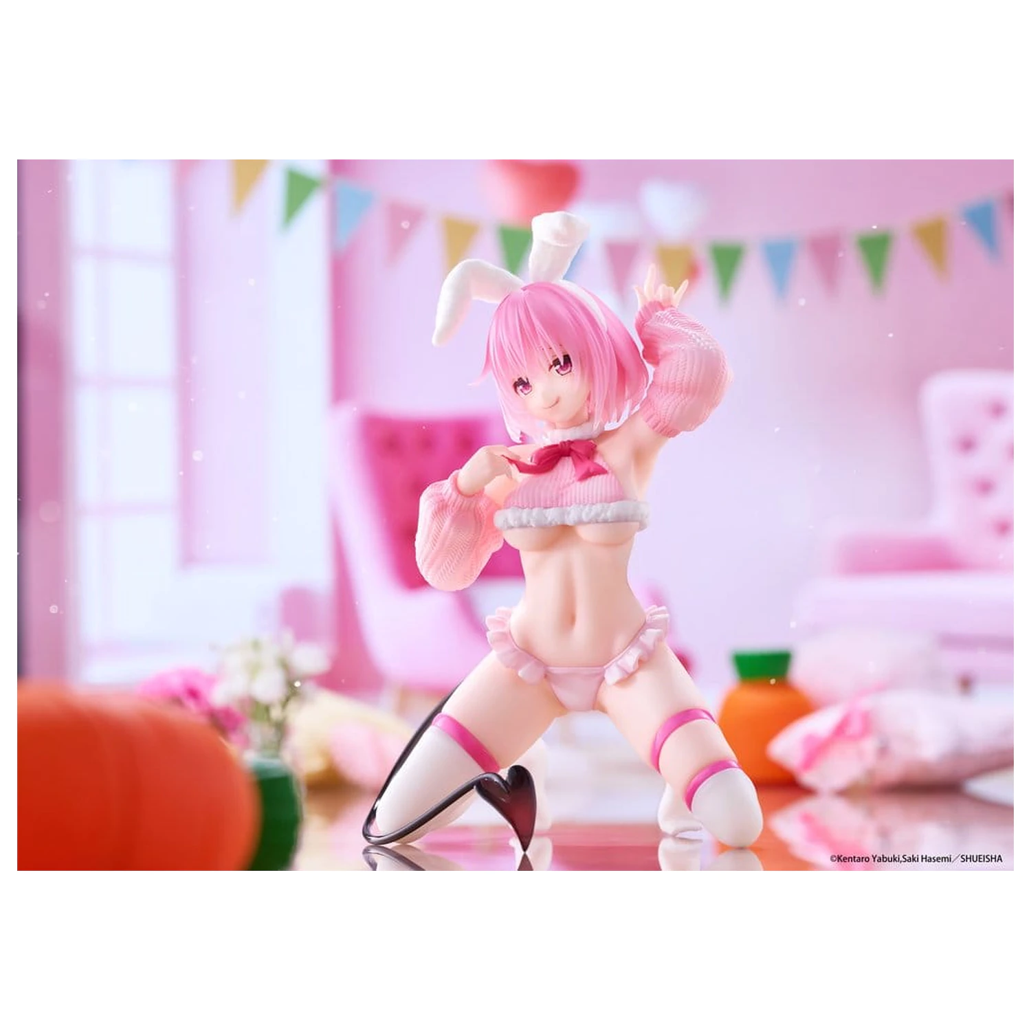 To Love-Ru Darkness MOFLOCK PVC Figur Momo (Fluffy Bunny Ver.) 13 cm Produktfoto