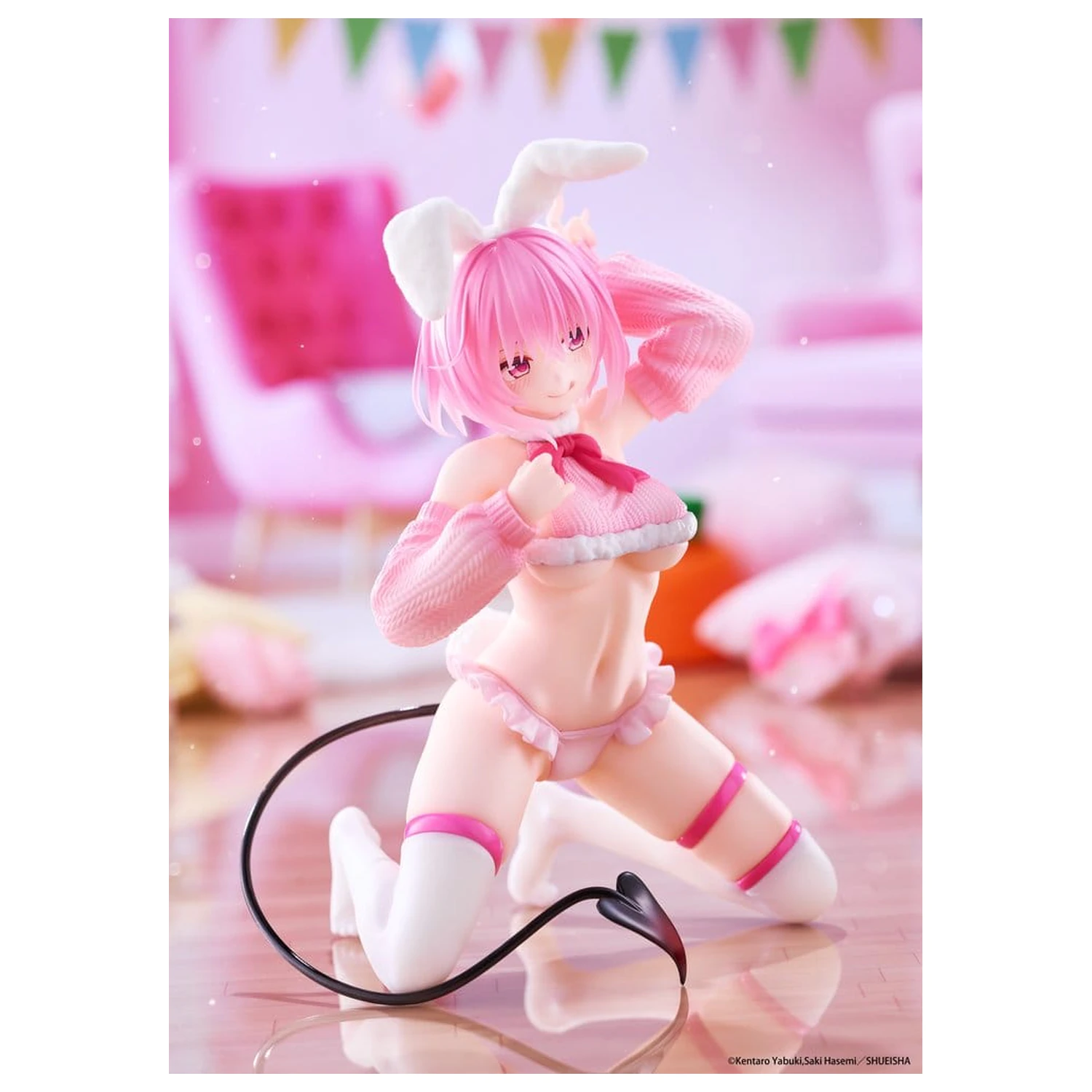 To Love-Ru Darkness MOFLOCK PVC Figur Momo (Fluffy Bunny Ver.) 13 cm Produktfoto