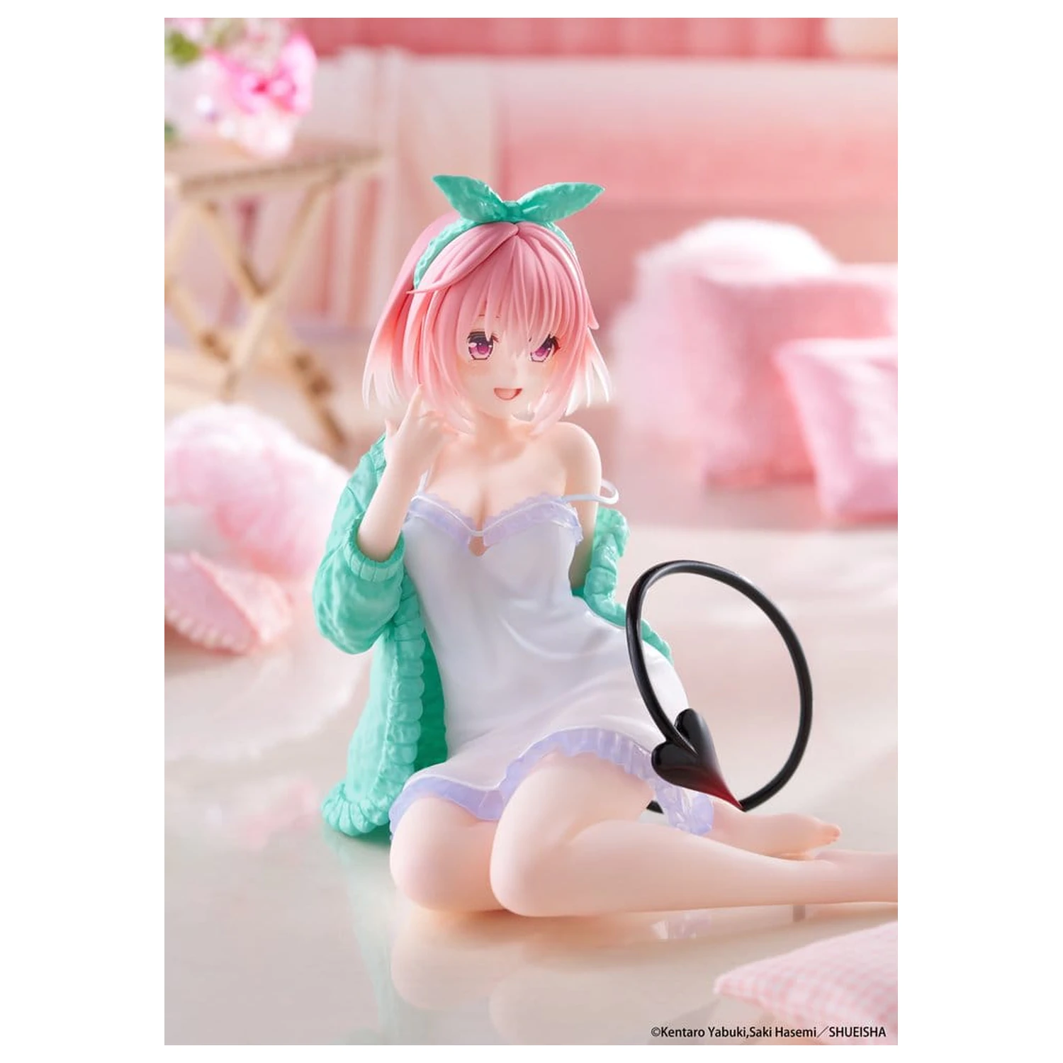To Love-Ru Desktop Cute PVC Figur Momo (Roomwear Ver.) 13 cm Produktfoto