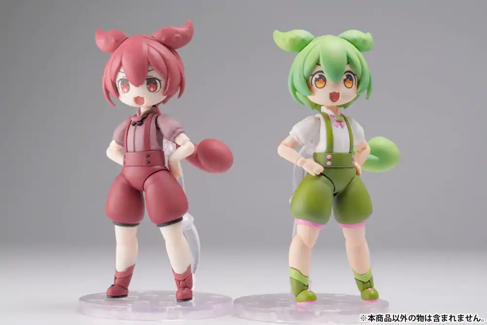 Tohoku Zunko Plastic Model Kit 1/12 Plafia Ankomon Mini Figure Set 10 cm Produktfoto