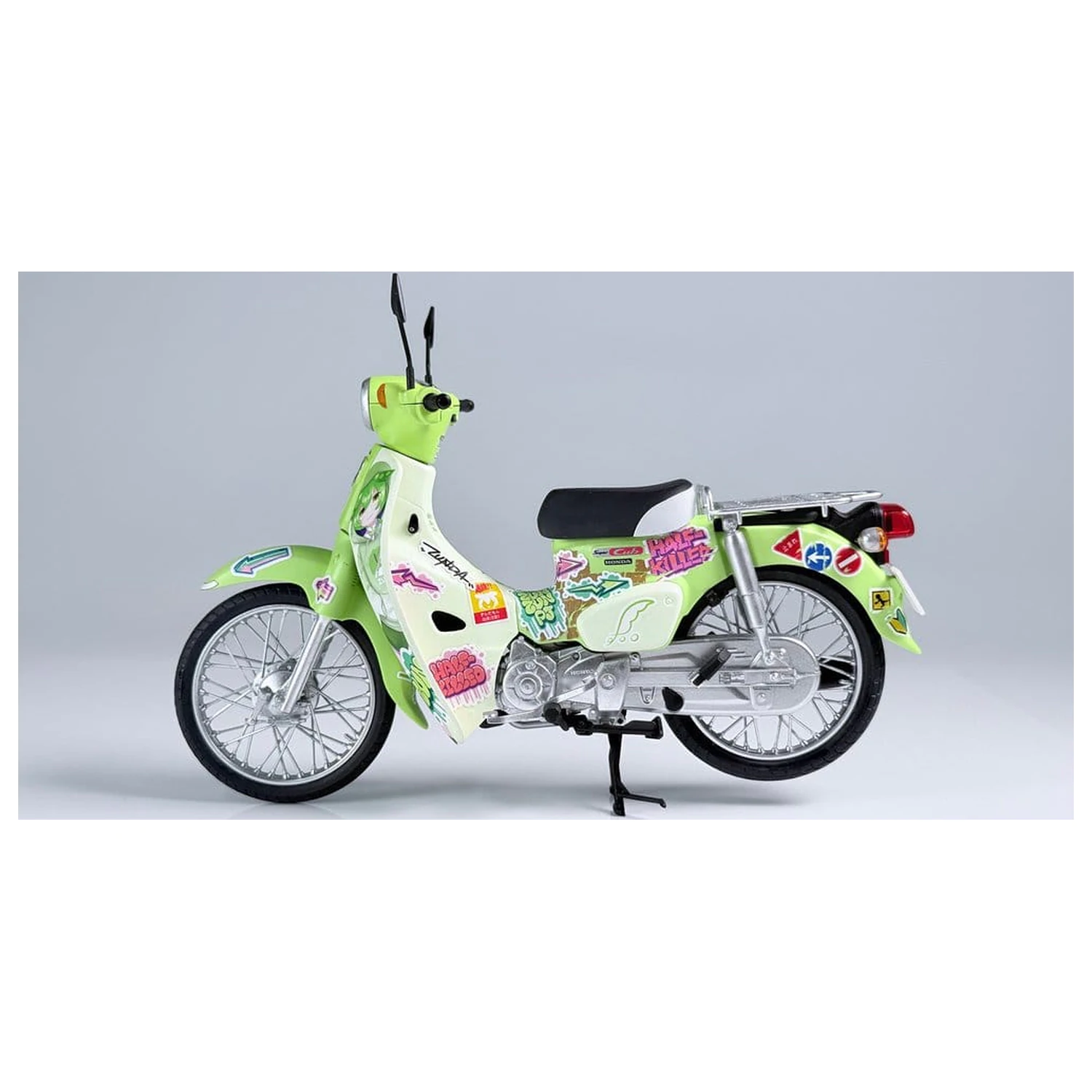 Tohoku Zunko/Zundamon Project Kunststoffmodellbausatz 1/12 Honda Super Cub Zundamon Edition 11 cm Produktfoto