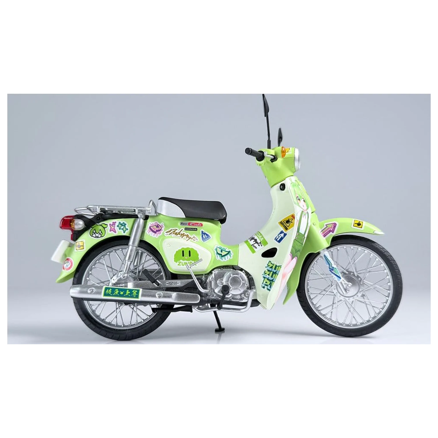 Tohoku Zunko/Zundamon Project Kunststoffmodellbausatz 1/12 Honda Super Cub Zundamon Edition 11 cm Produktfoto