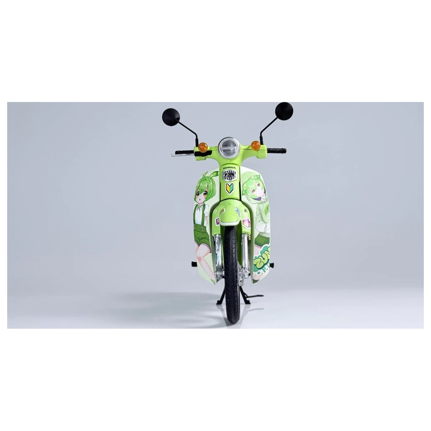 Tohoku Zunko/Zundamon Project Kunststoffmodellbausatz 1/12 Honda Super Cub Zundamon Edition 11 cm Produktfoto