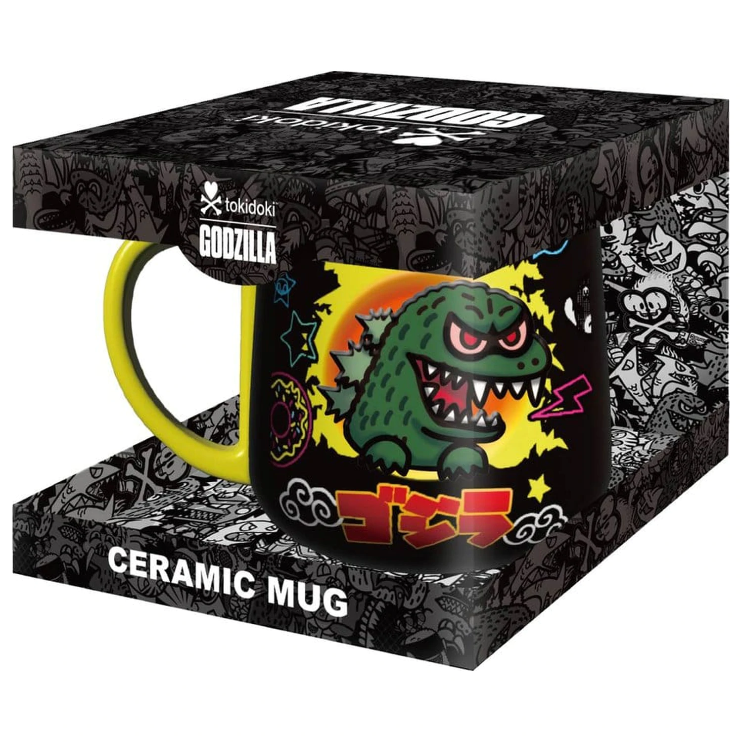 Tokidoki x Godzilla Tasse 2D Relief Figurativ Produktfoto