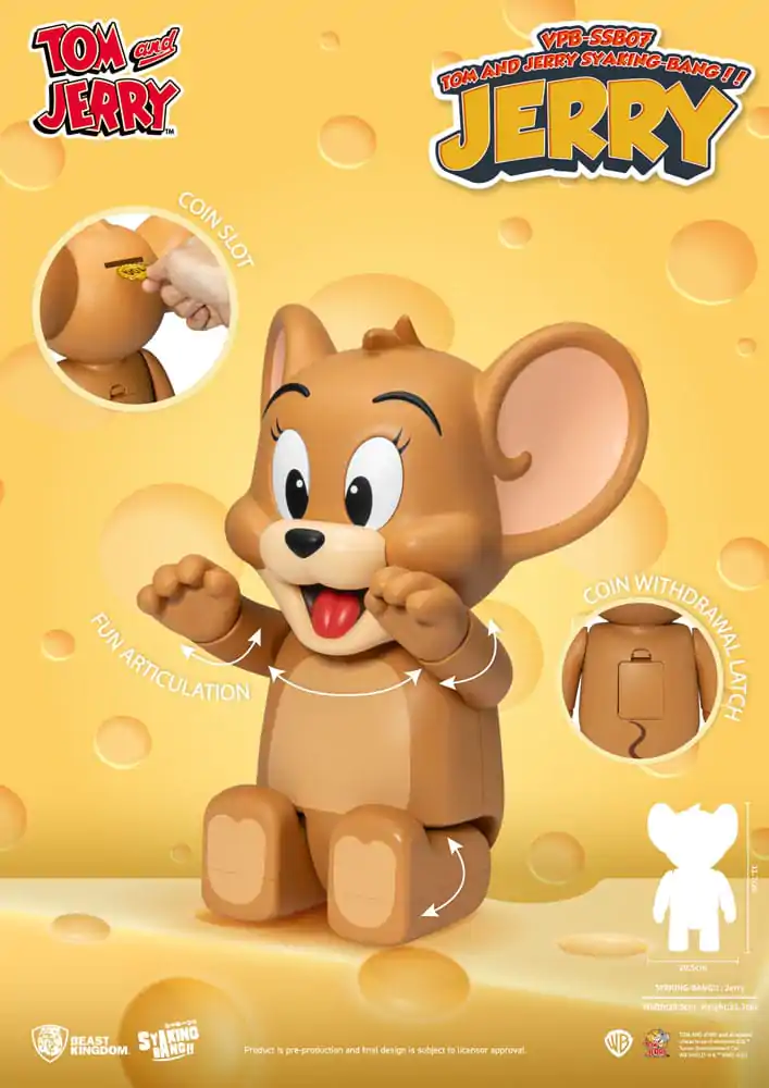 Tom & Jerry Syaking Bang PVC Figur Jerry 30 cm Produktfoto