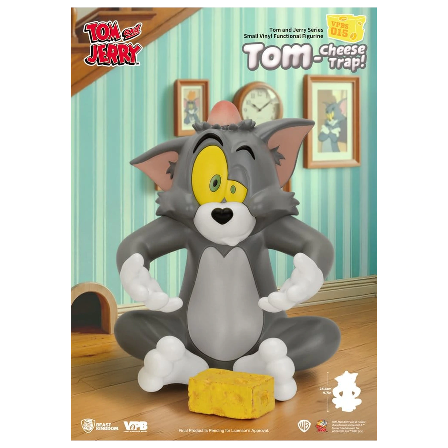 Tom and Jerry Vinyl Spardose Kleine Serie Tom-Cheese Trap! 25 cm Produktfoto