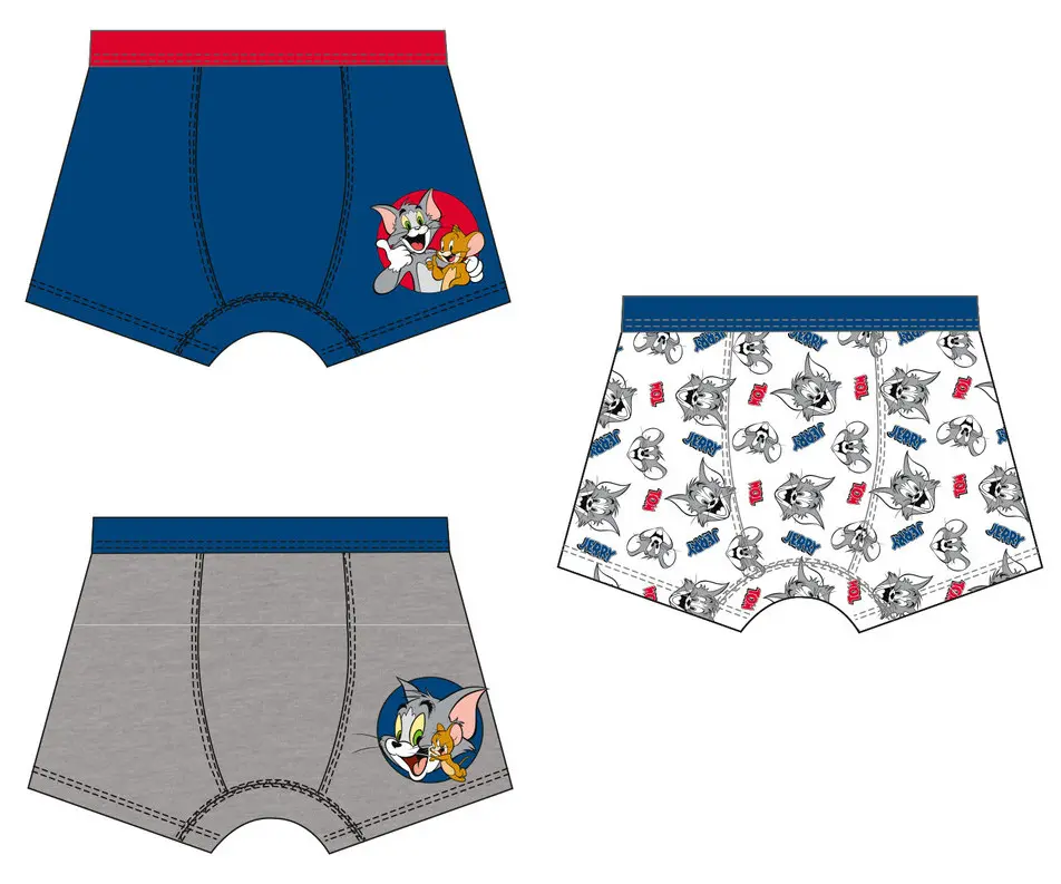 Tom and Jerry Kinder Boxer Shorts 3er-Pack 122/128 cm Produktfoto