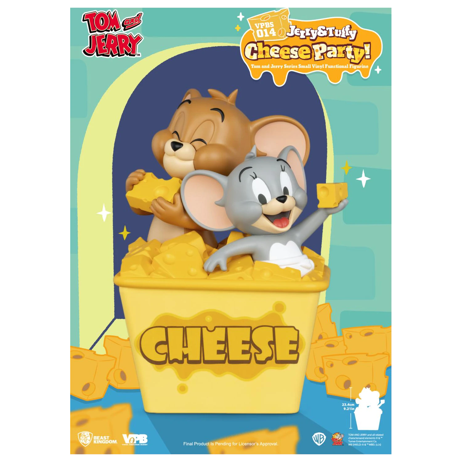 Tom & Jerry "Jerry & Tuffy Cheese Party" Spardose 23.4 cm Produktfoto