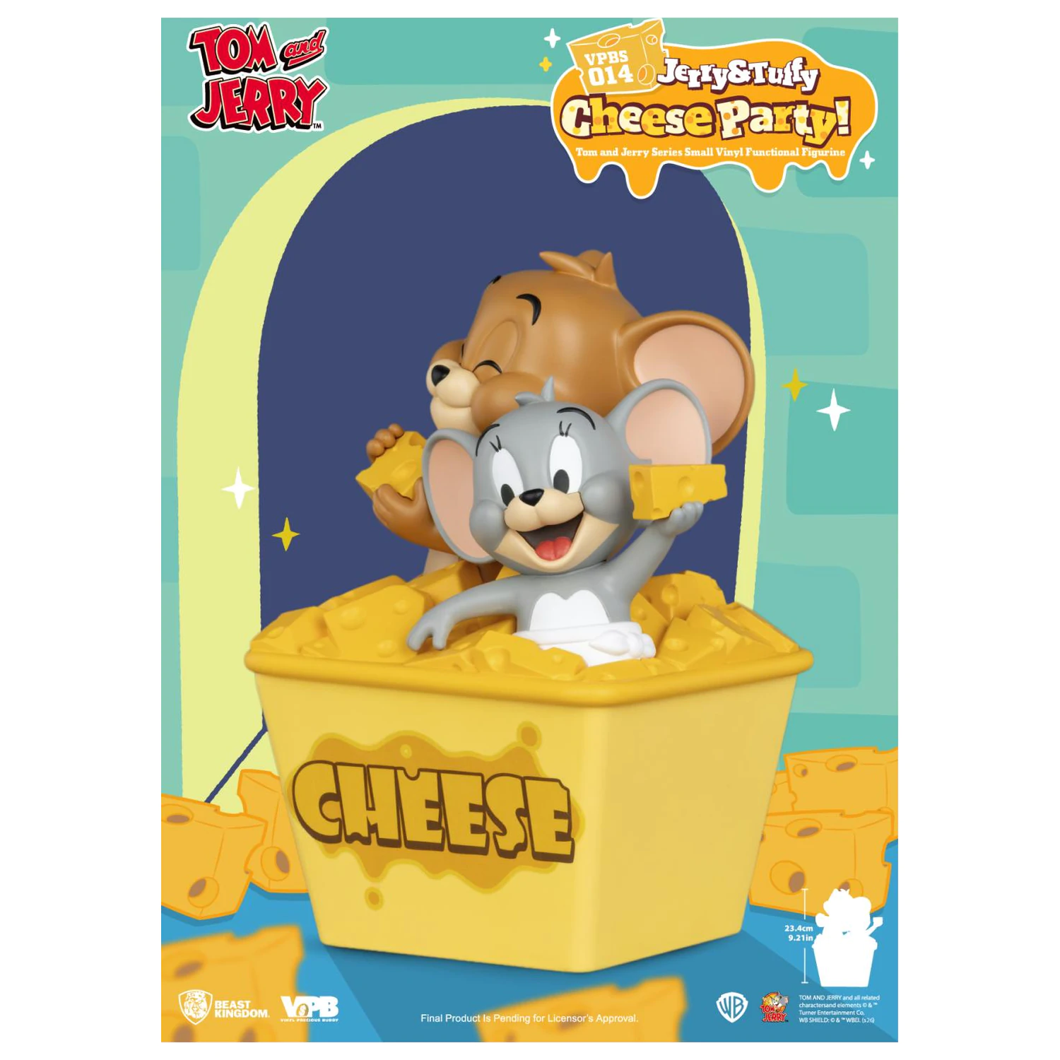 Tom & Jerry "Jerry & Tuffy Cheese Party" Spardose 23.4 cm Produktfoto