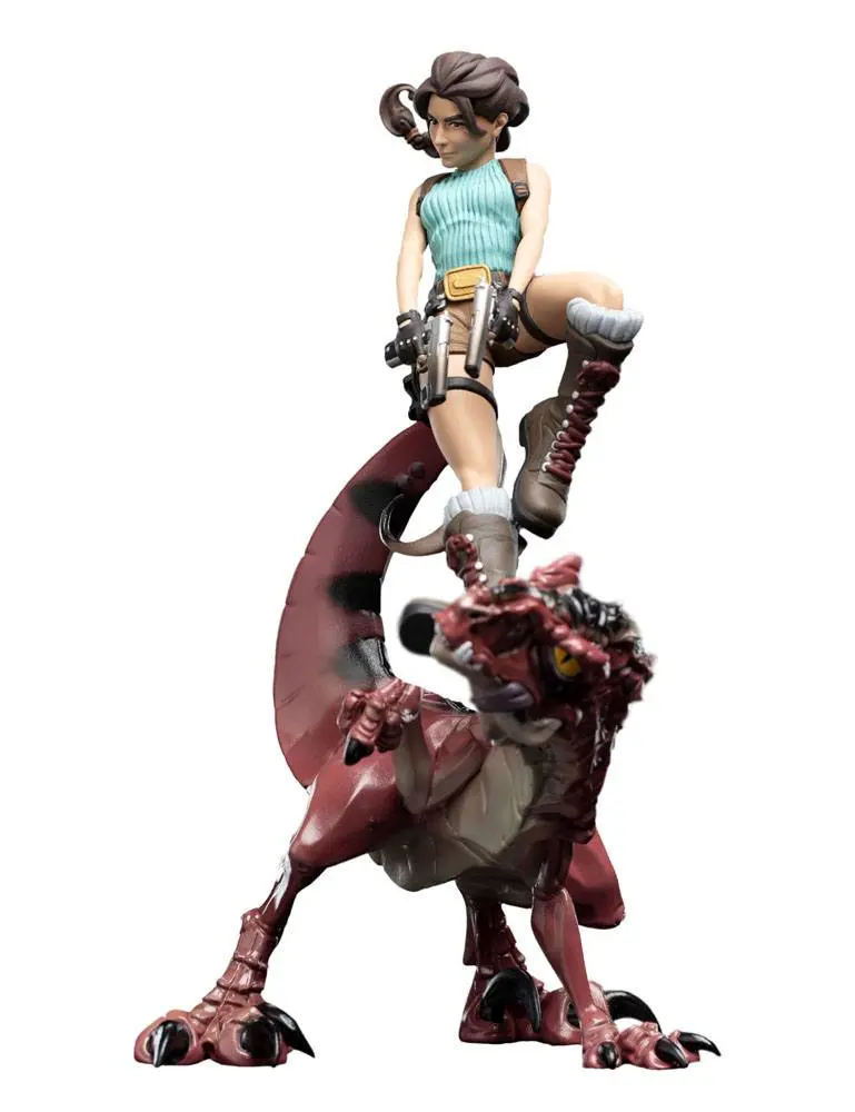 Tomb Raider Mini Epics Vinyl Figur Lara Croft & Raptor 24 cm termékfotó