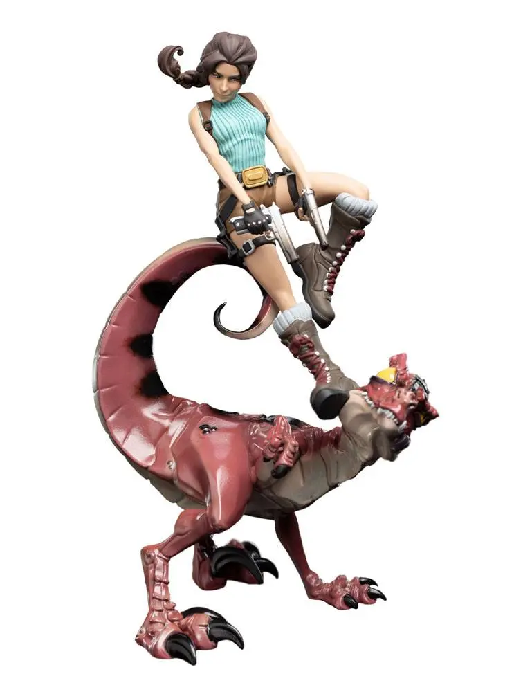 Tomb Raider Mini Epics Vinyl Figur Lara Croft & Raptor 24 cm termékfotó