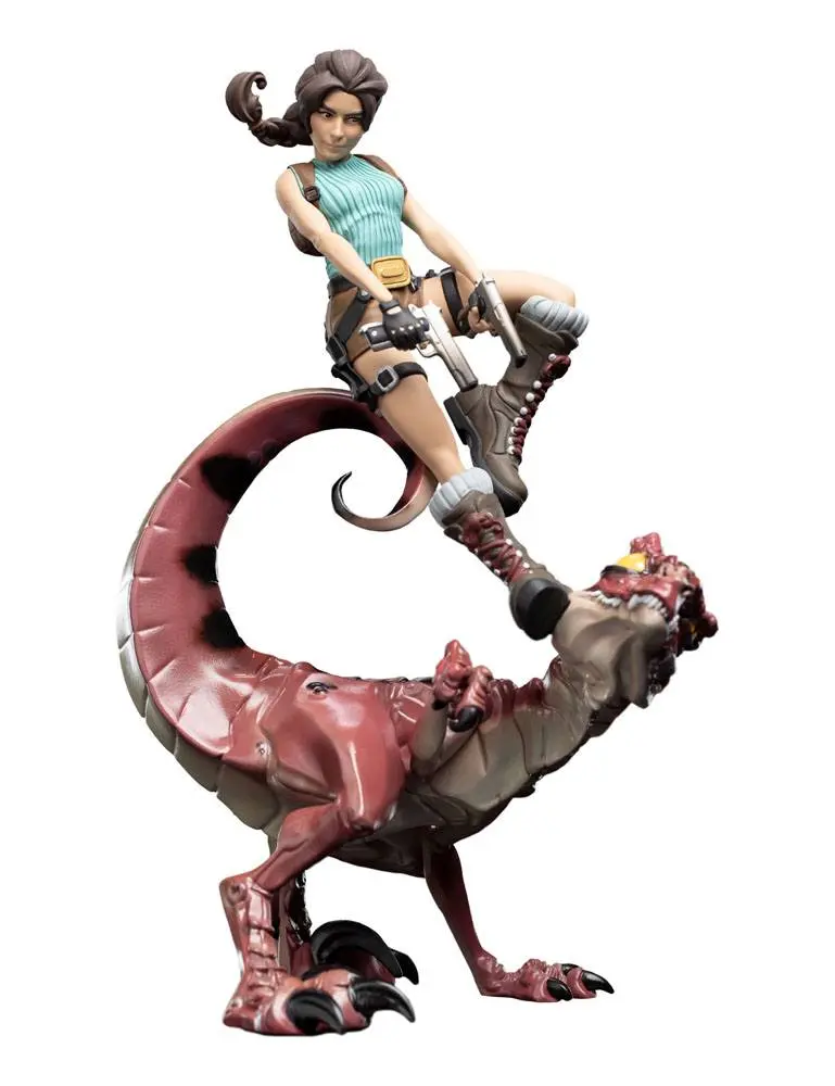 Tomb Raider Mini Epics Vinyl Figur Lara Croft & Raptor 24 cm termékfotó