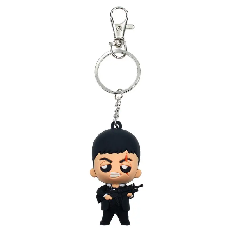 Scarface Gummi-Schlüsselanhänger Tony Montana 6 cm Produktfoto