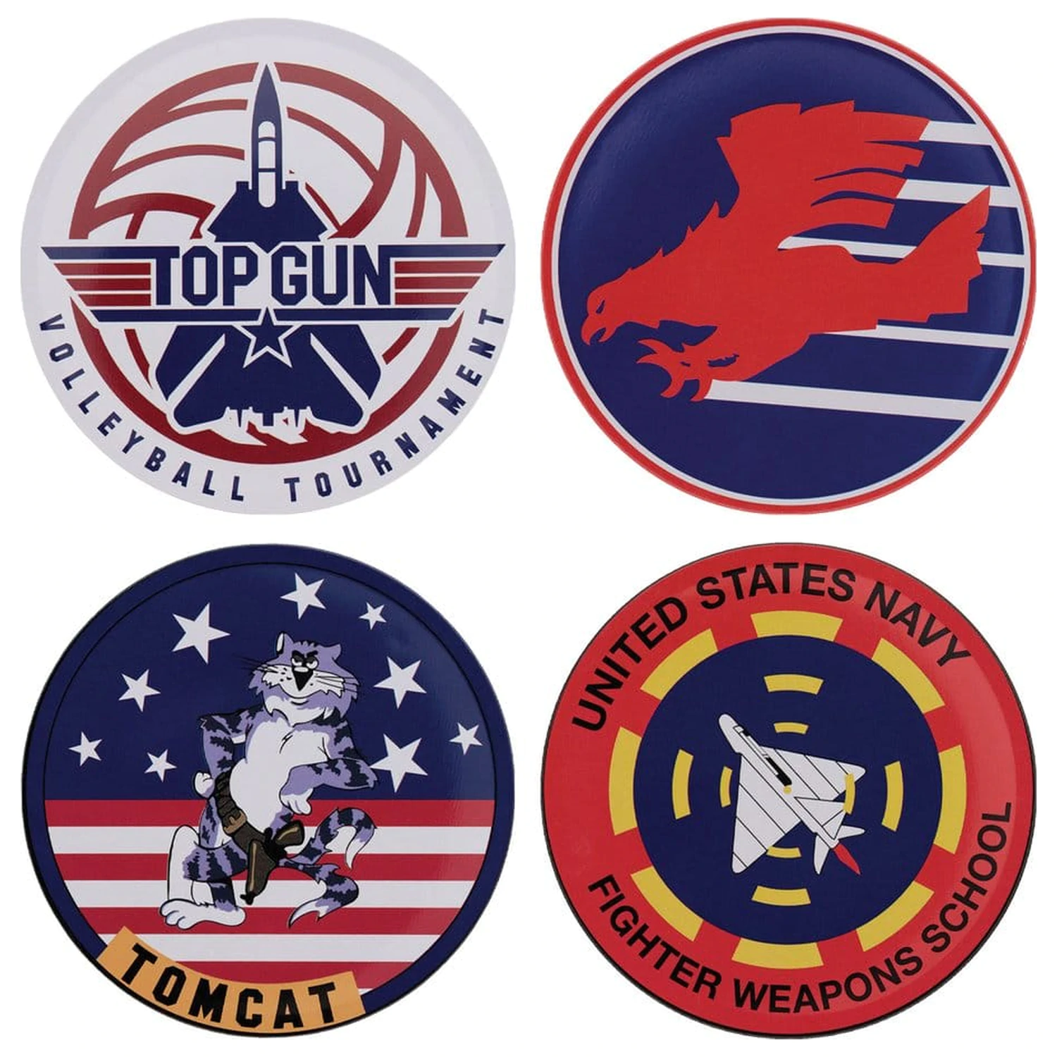 Top Gun Untersetzer 4er-Pack Produktfoto