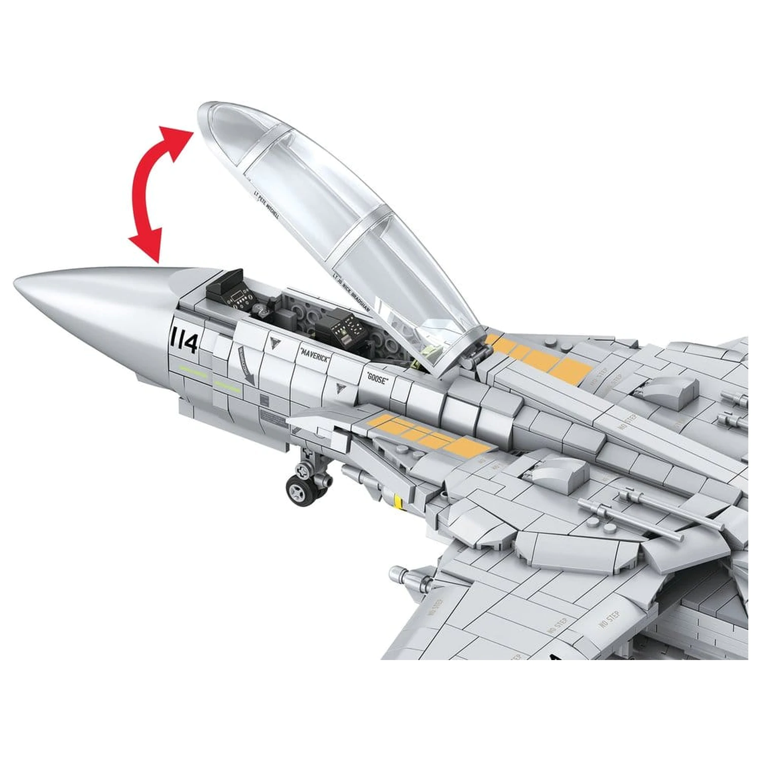 Top Gun Klemmbausteine Set Maverick's F-14A Tomcat Produktfoto