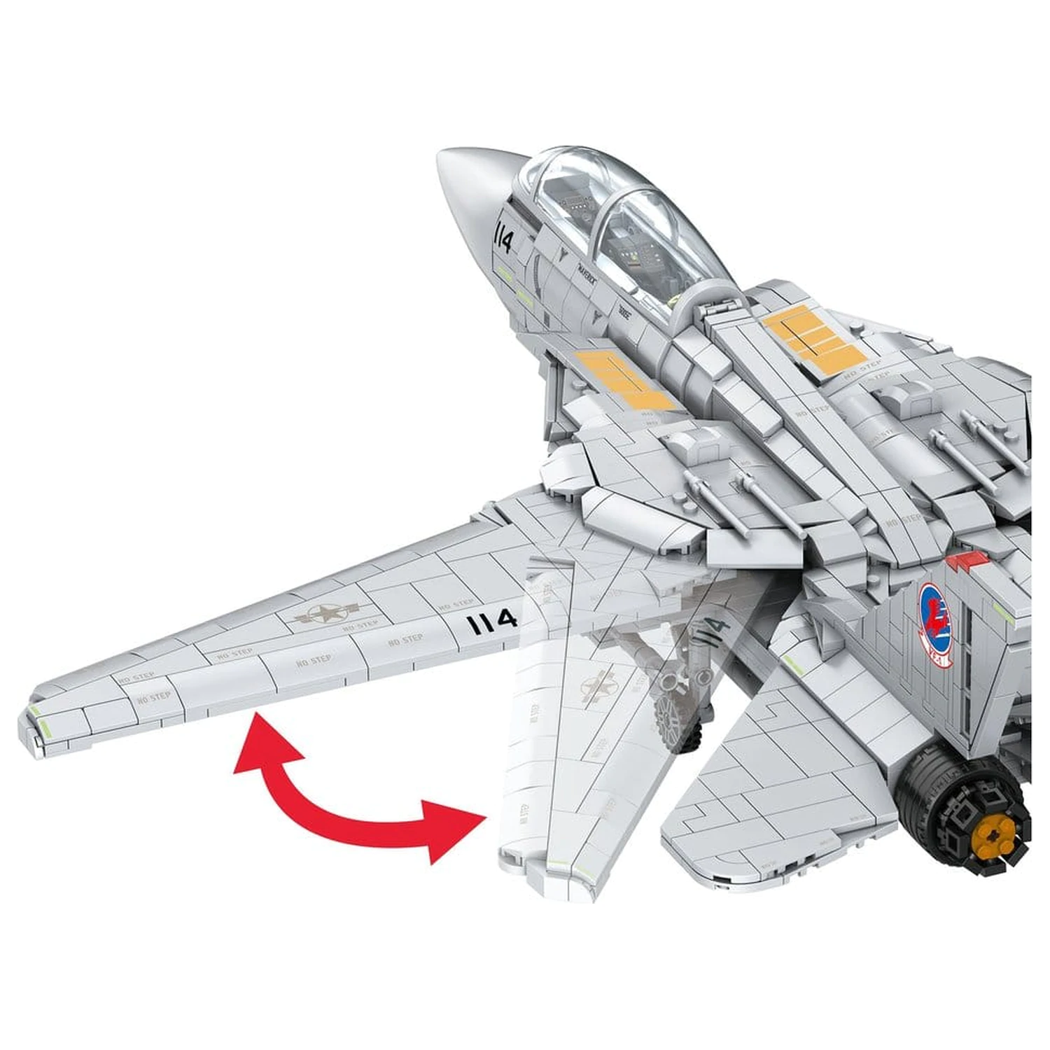 Top Gun Klemmbausteine Set Maverick's F-14A Tomcat Produktfoto